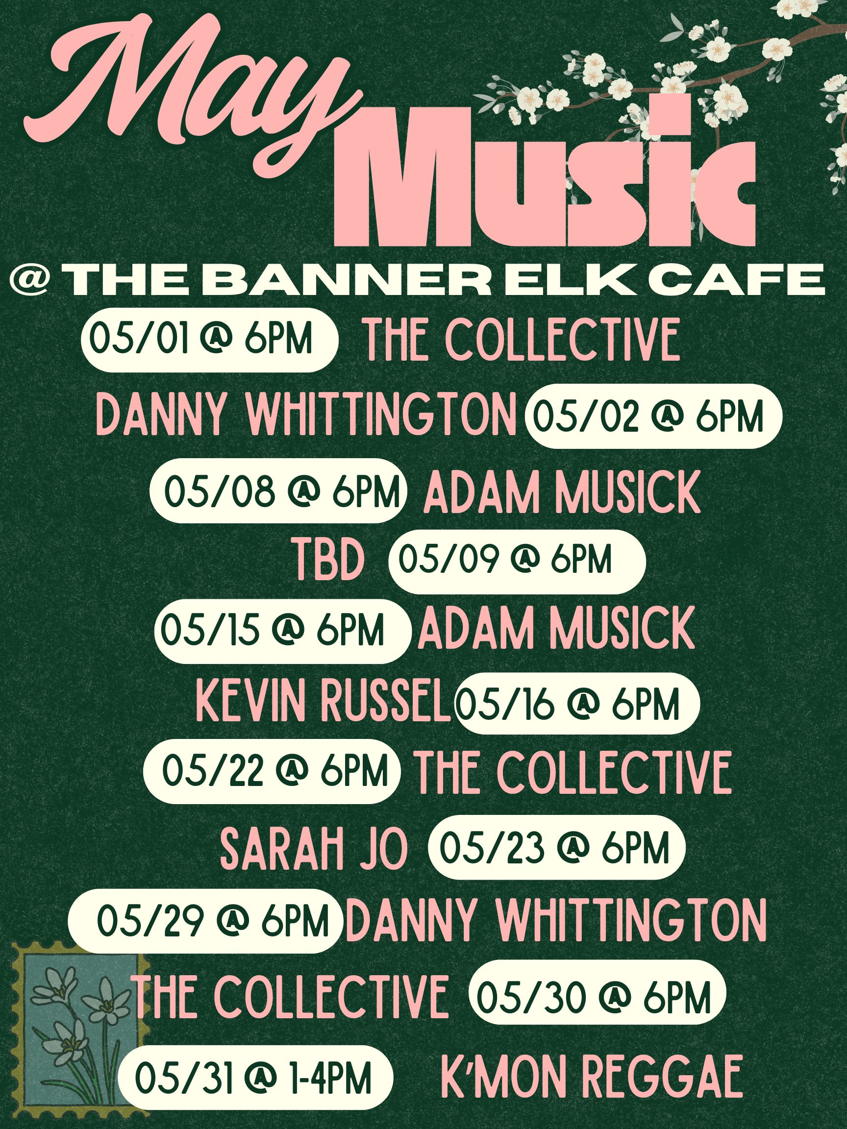 May Music Line Up